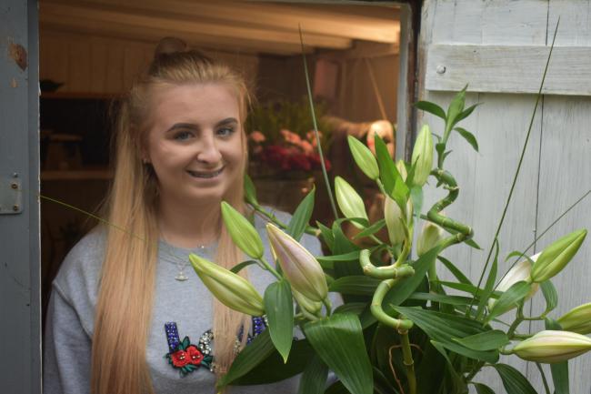 Teen florist sets up shop in garden shed at home in Witton Gilbert