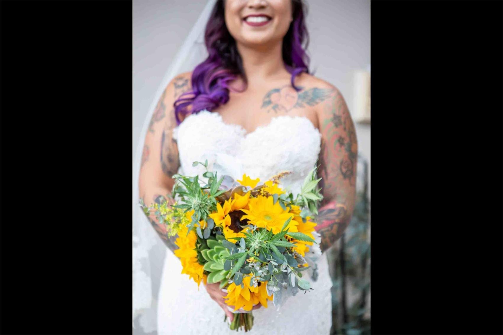 Pot shop’s bouquets can keep bride high on love