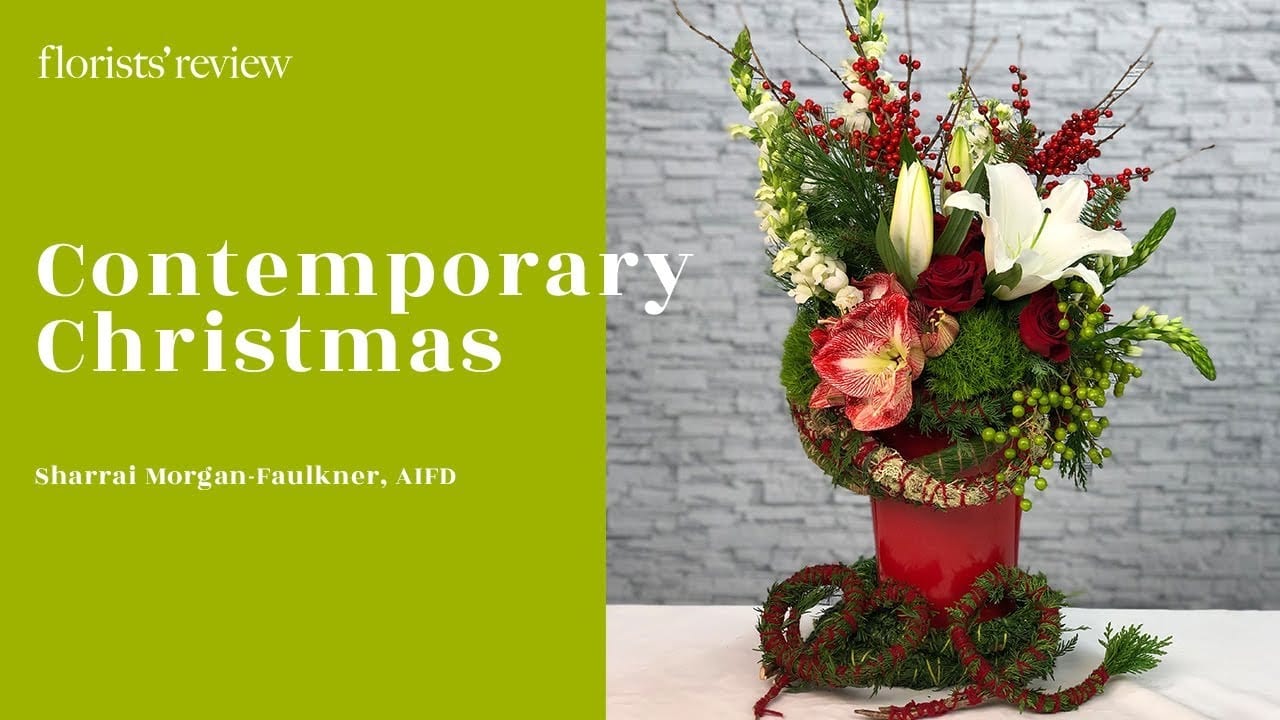 Contemporary Christmas How-to Floral Design