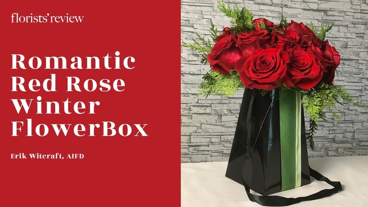 Romantic Red Rose Winter FlowerBox How-to