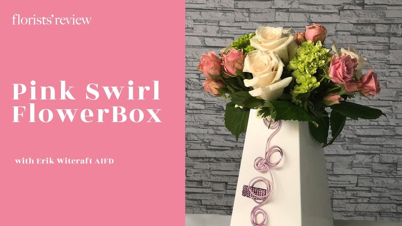 Pink Swirl FlowerBox