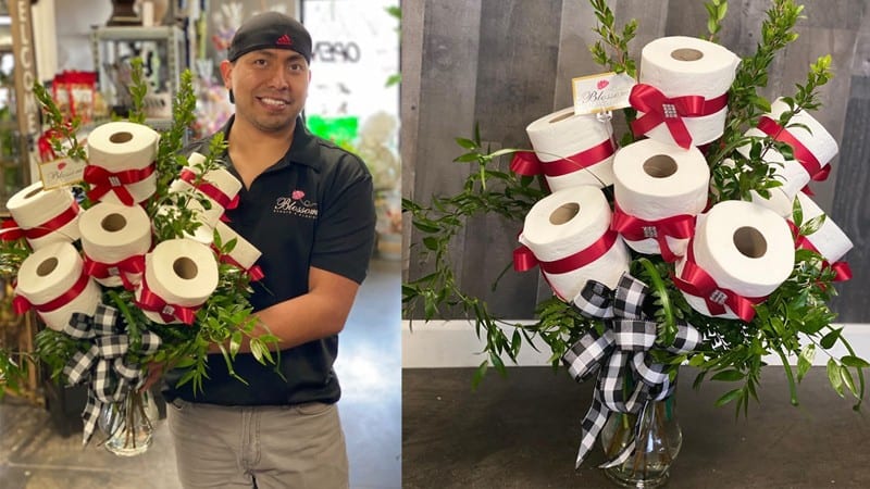 Paper roses? Arkansas florists create flower bouquets out of toilet paper