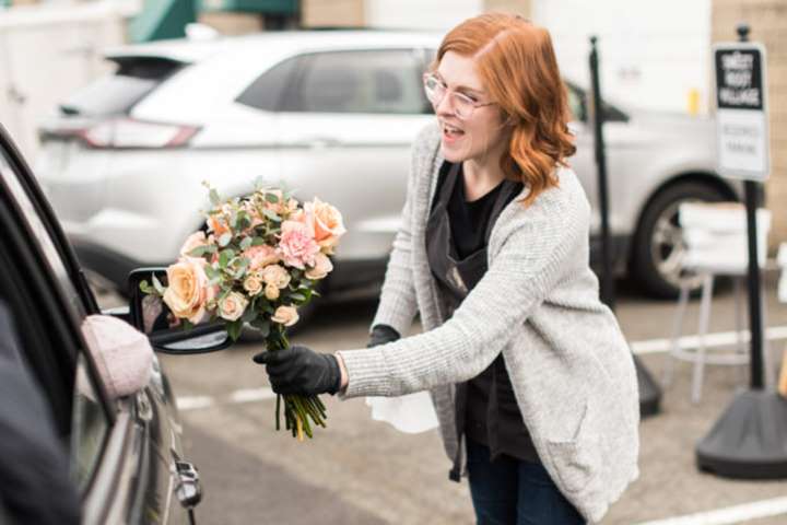 Flower Bombings & Bouquet Drive-Thrus: Florists Are Doing Good with Blooms from Canceled Events
