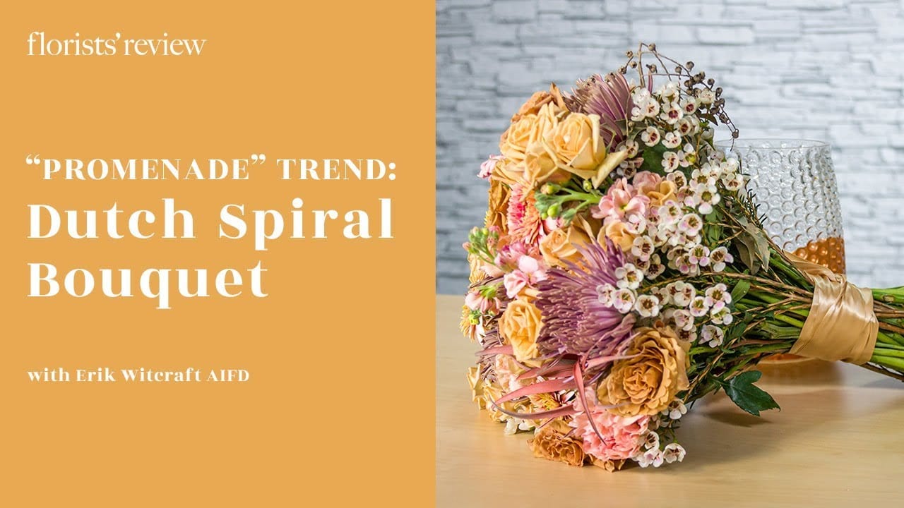 “Promenade” Trend: Dutch Spiral Bouquet