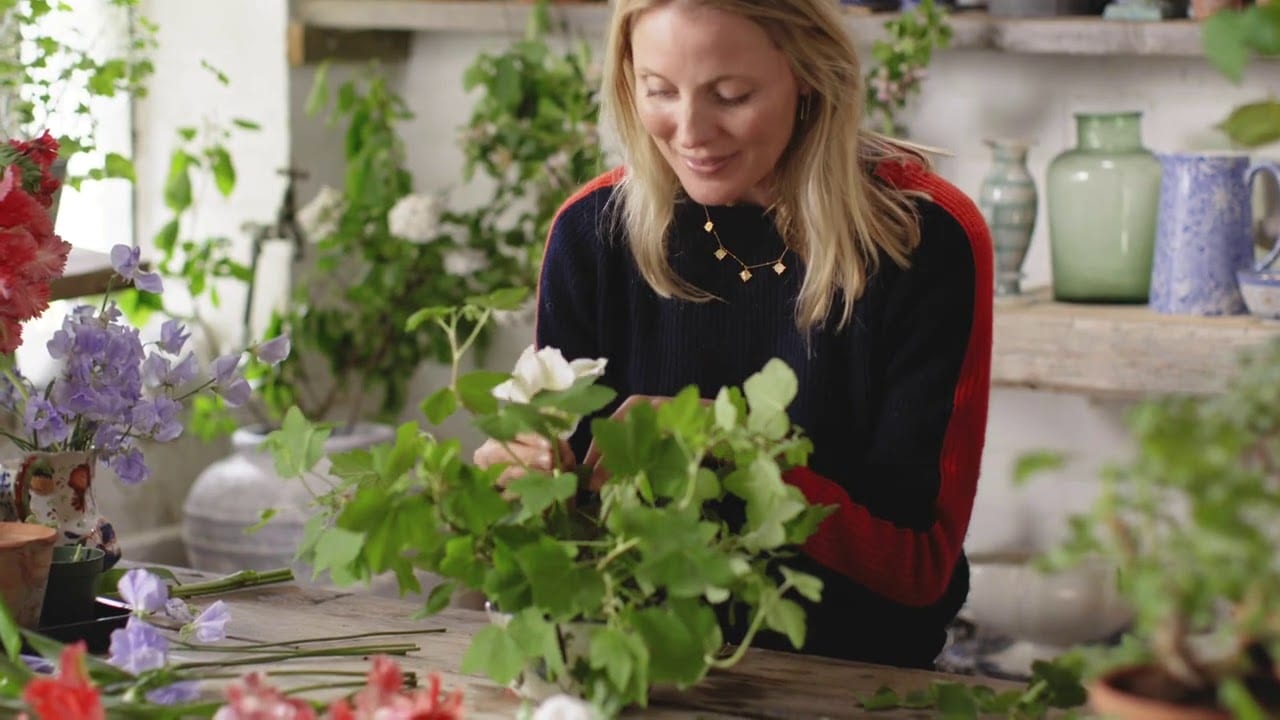 Willow Crossley creates a flower arrangement for a summer table | House & Garden