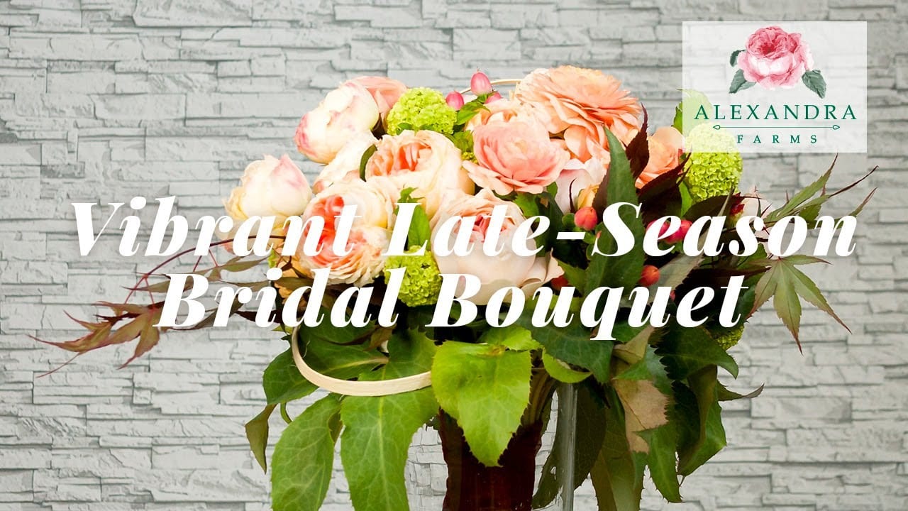 Vibrant Late-season Bridal Bouquet