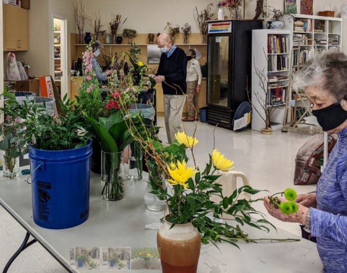 ‘Master florist’ Haruko Adkins, 90, had a passion for flower arrangements and tennis