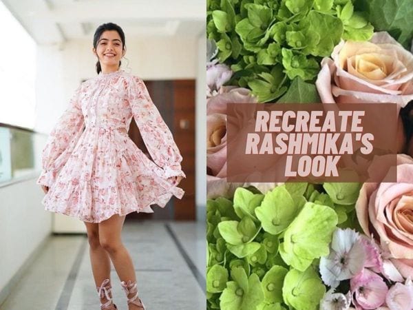 Rashmika Mandanna’s victorian collar floral dress is perfect to steal attention at a party