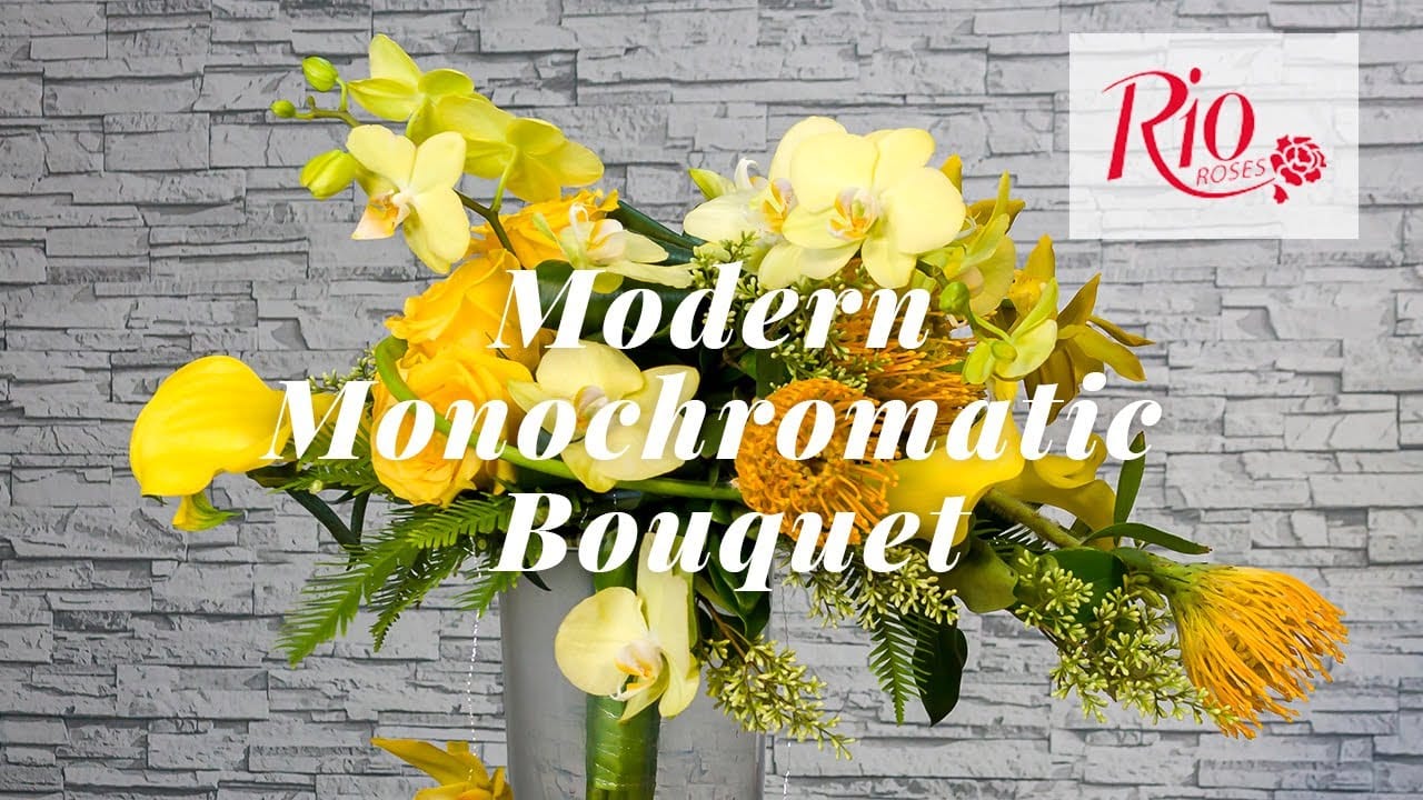 Modern Monochromatic Bouquet