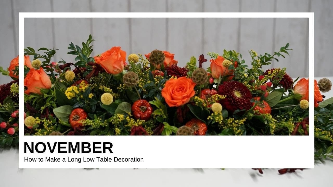 How to Make a Long, Low Table Centrepiece this Autumn