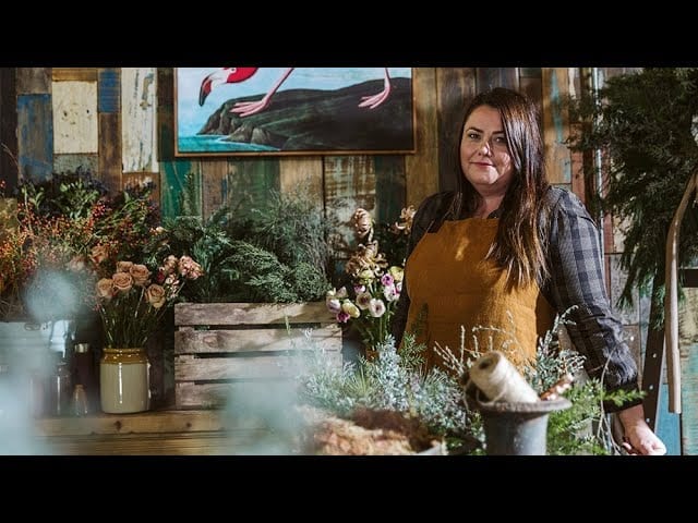 Barker & Stonehouse | Winter with The Wilde Florist | How to make a winter wreath
