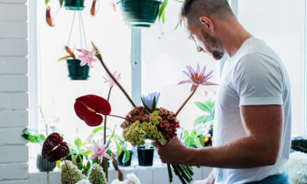 Rocks, Mountains and Caves Inspire the Eye-Catching Arrangements of Sydney’s Colourblind Florist