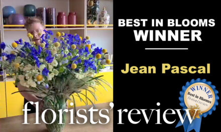 Jean-Pascal Lemire tutorial for his winning arrangement Best in Blooms May 2021