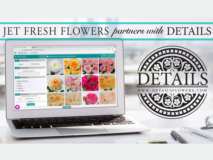 Jet Fresh Flower Distributors Partners with Details Flowers Software