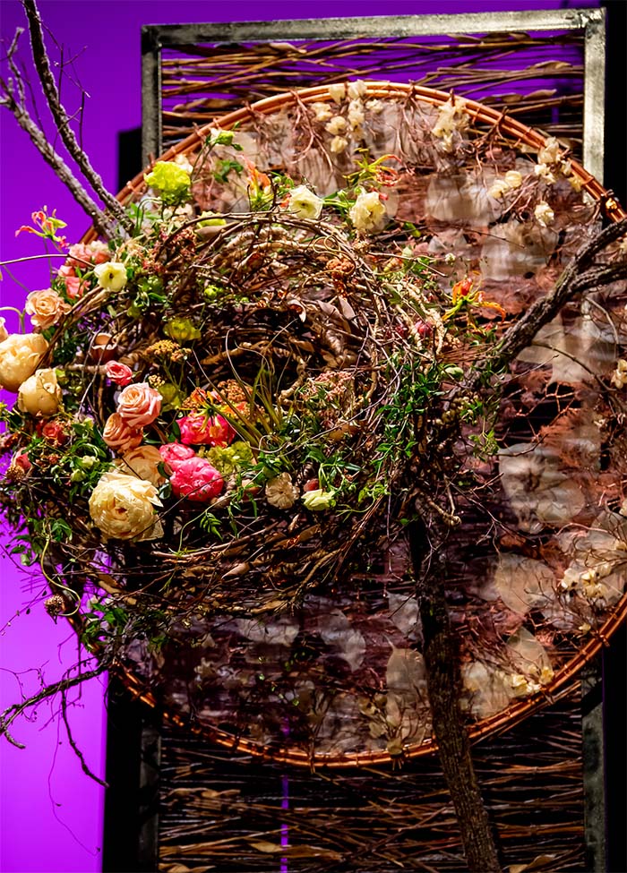 floral display nest designers Helen Miller and Cindy Tole