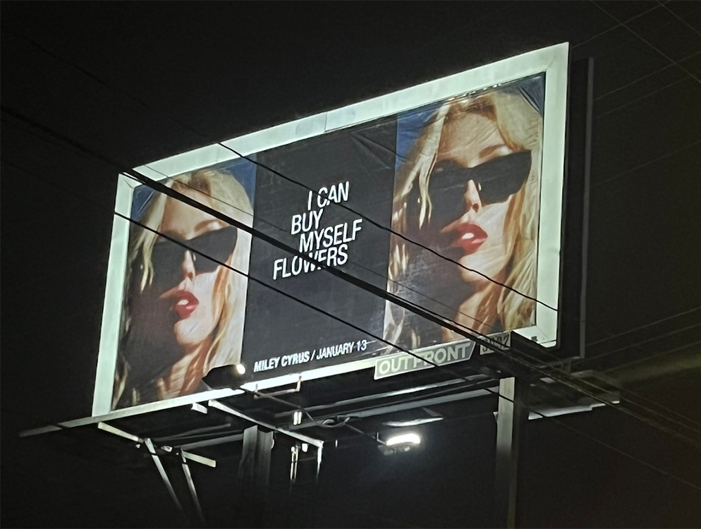 Miley billboard