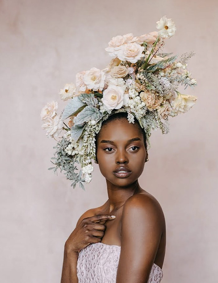 Headpiece 2024 with flowers