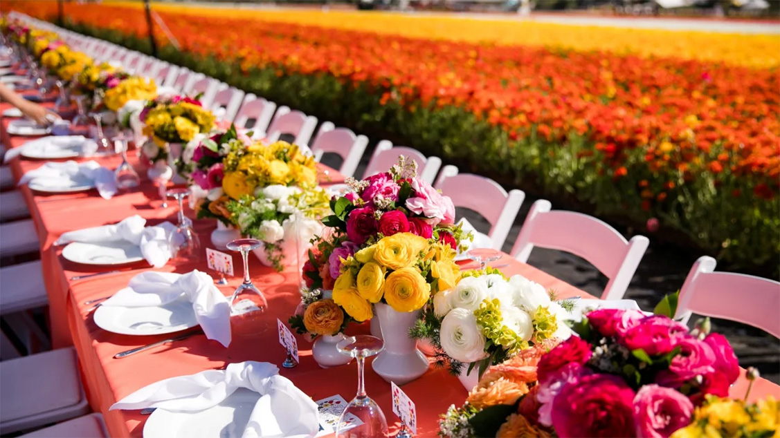 Certified American Grown’s Field to Vase Dinner Returns to The Flower Fields in California