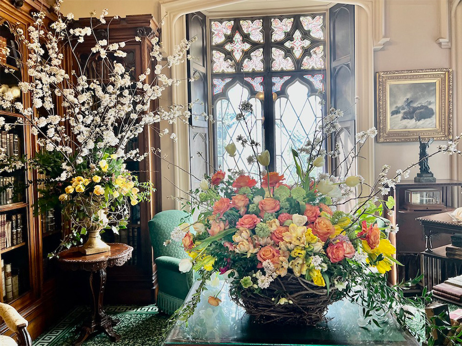 flowers in the study