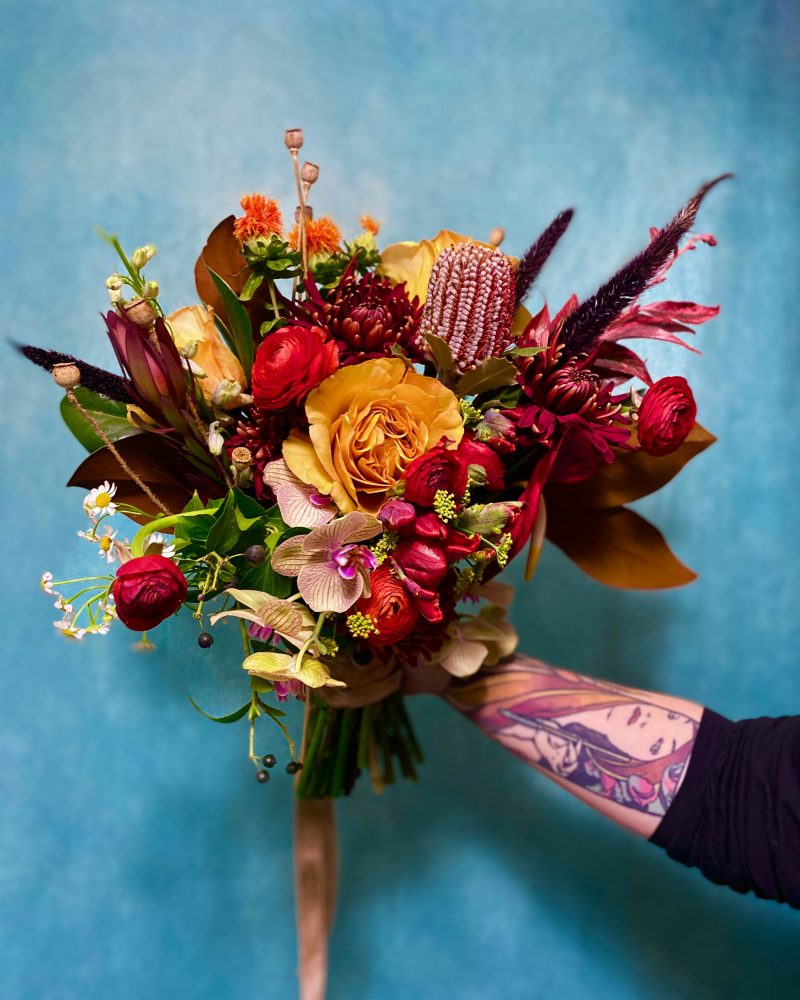 the spotted poppy bouquet