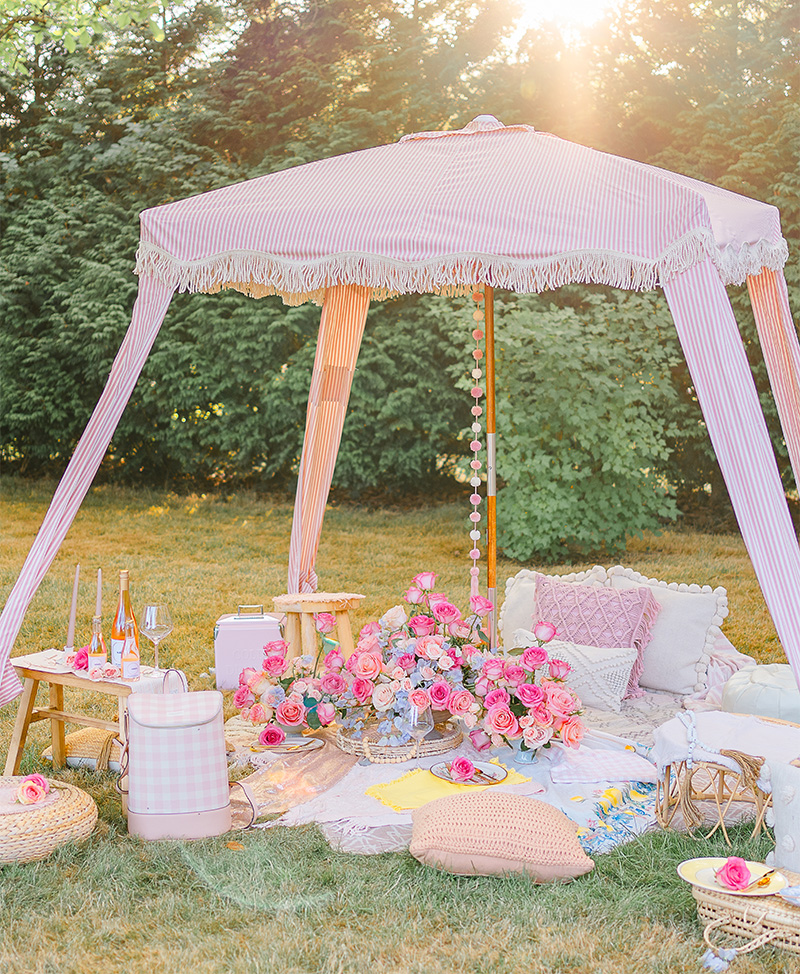 sweet memory design under a tent
