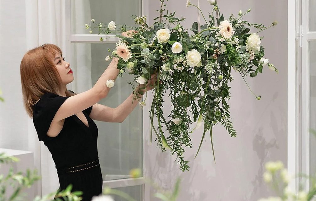 Korean flower arrangements make for modern whimsy