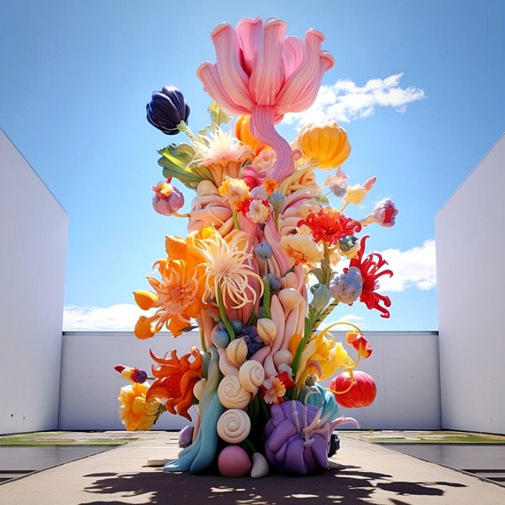 Ken Kelleher artistic creation of flower power