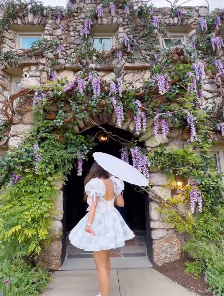 entrance decor with flowers