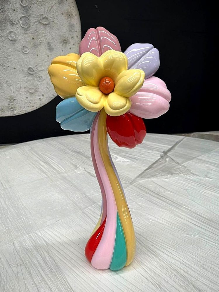 large sculpture flower