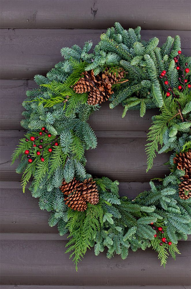 holiday fresh wreath