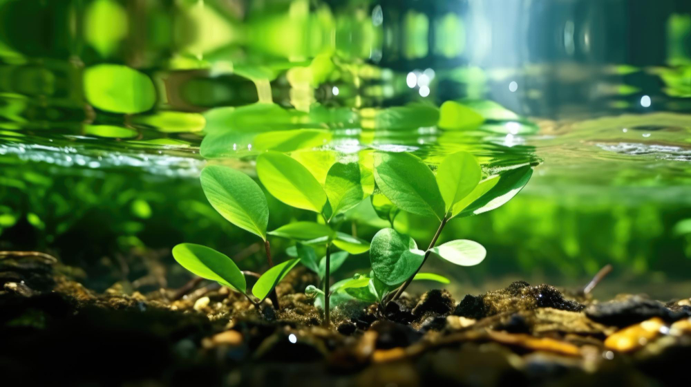 Flowers grown floating on polluted waterways can help clean up nutrient runoff